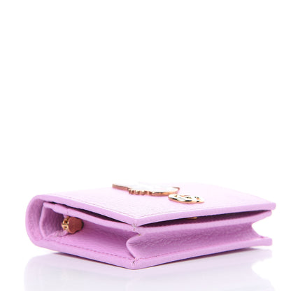 Gucci Dollar Calfskin Bosco Card Case Wallet Malva 4 of 8