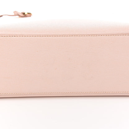 Fendi Vitello Elite Flamingo Petite 2Jours Tote Rosa Plaster 8 of 14