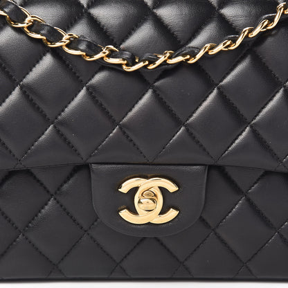 Chanel Lambskin Quilted Medium Double Flap Black 9 of 14