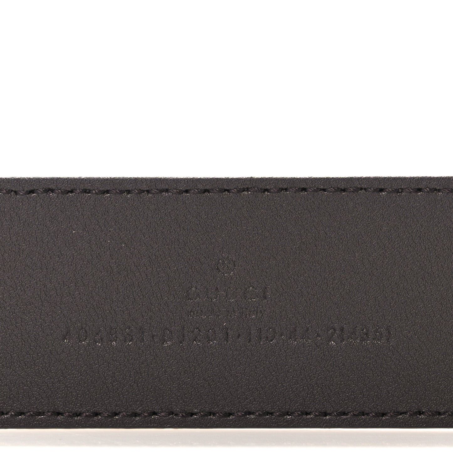 Textured Dollar Calfskin Double G 40mm Belt 110 44 Dark Cocoa