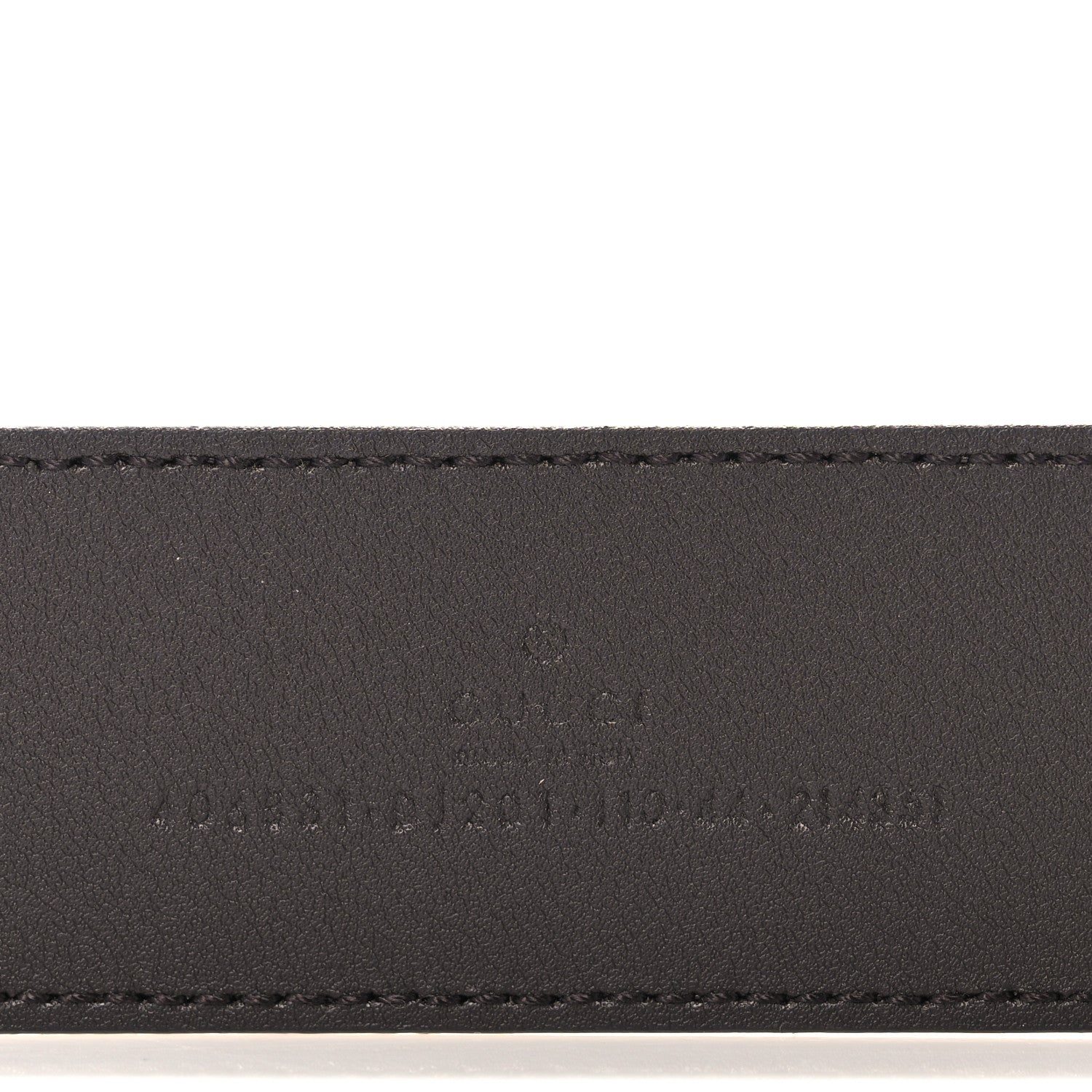 Gucci Textured Dollar Calfskin Double G 40mm Belt 110 44 Dark Cocoa 3 of 3