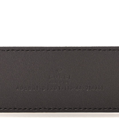 Gucci Textured Dollar Calfskin Double G 40mm Belt 110 44 Dark Cocoa 3 of 3