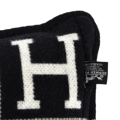 Hermes Wool Cashmere Avalon III Pillow PM Ecru Black 3 of 4