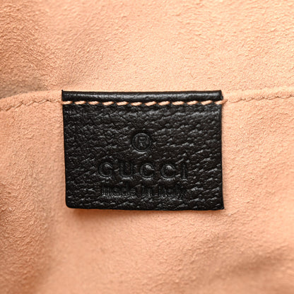 Gucci Calfskin GG Web Small Ophidia Dome Shoulder Bag Black 6 of 14