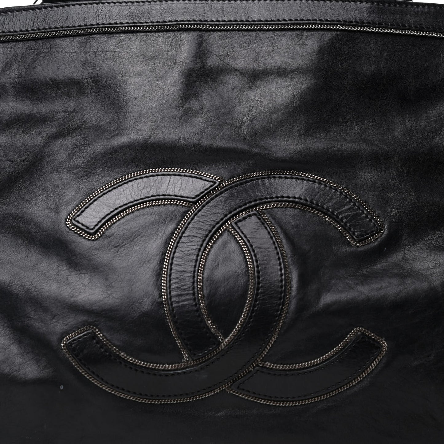 Lambskin East West Soho Shopper Black