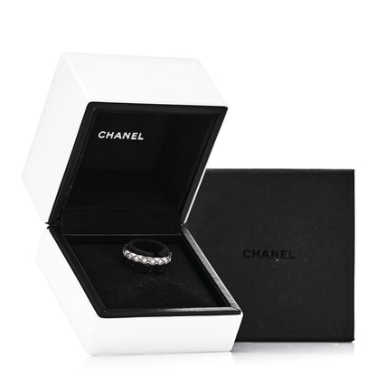 Chanel 18K White Gold Diamond Mini Coco Crush Ring 55 7.25 5 of 5