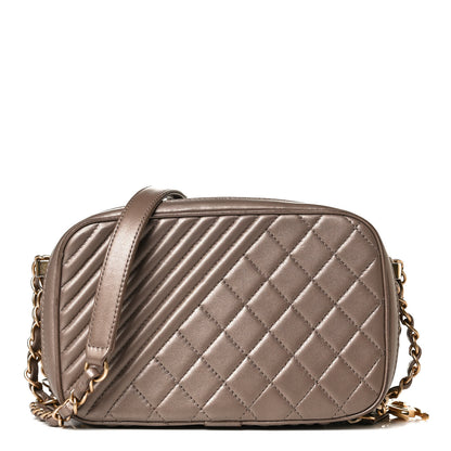 Chanel Metallic Lambskin Quilted Small Coco Boy Camera Case Gold 1 of 15