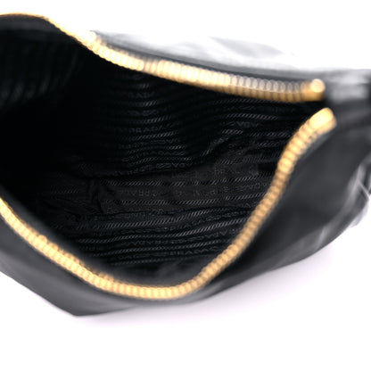 Prada Tessuto Nylon Saffiano Hobo Black 4 of 14