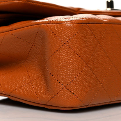 Chanel Caviar Quilted Medium Double Flap Light Brown 9 of 11