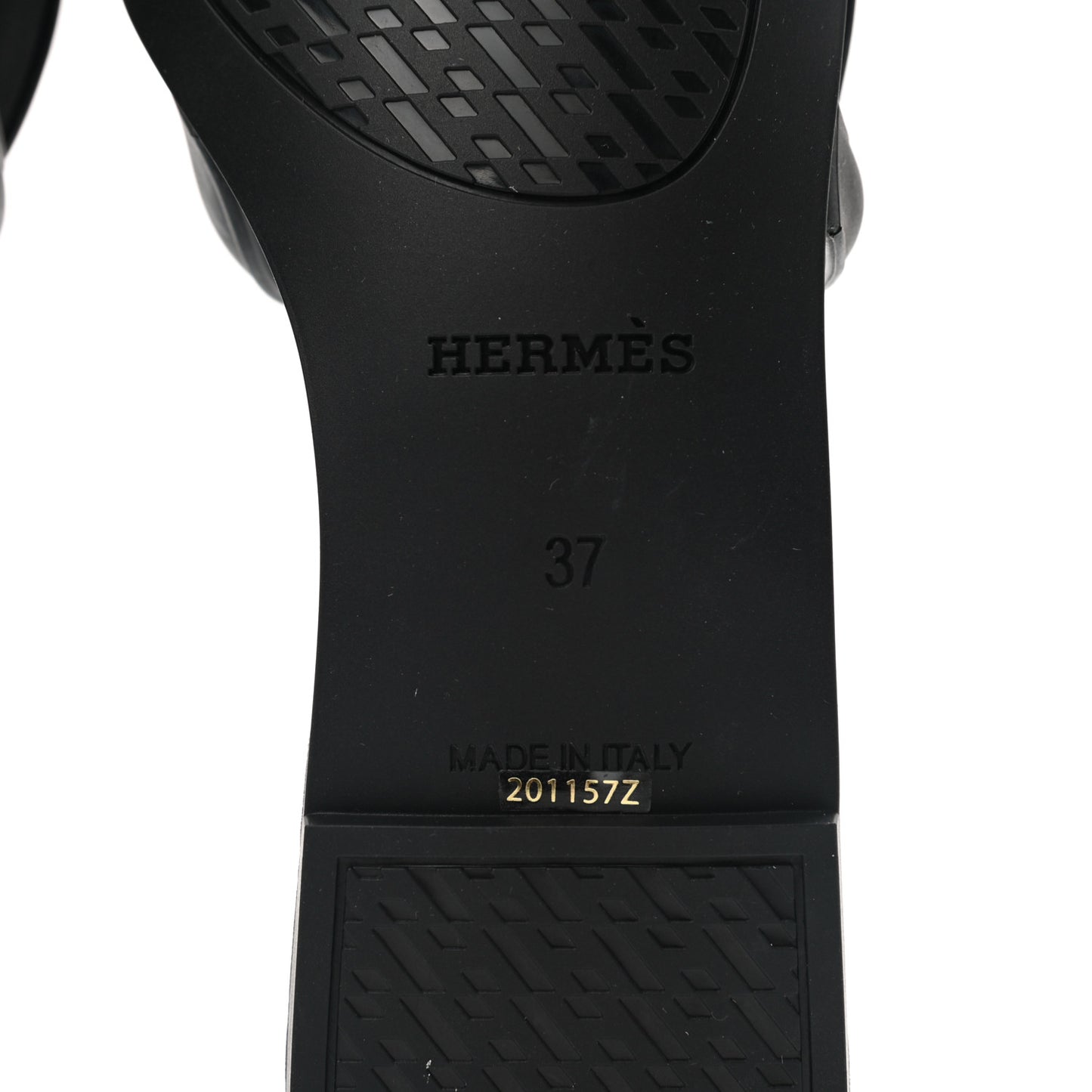 Rubber Aloha Sandals 37 Black