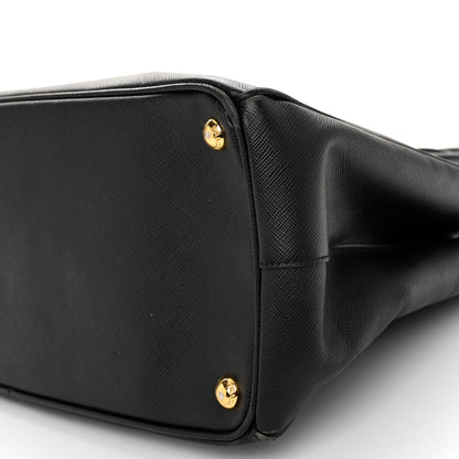 Prada Saffiano Medium Galleria Double Zip Tote Black 11 of 12
