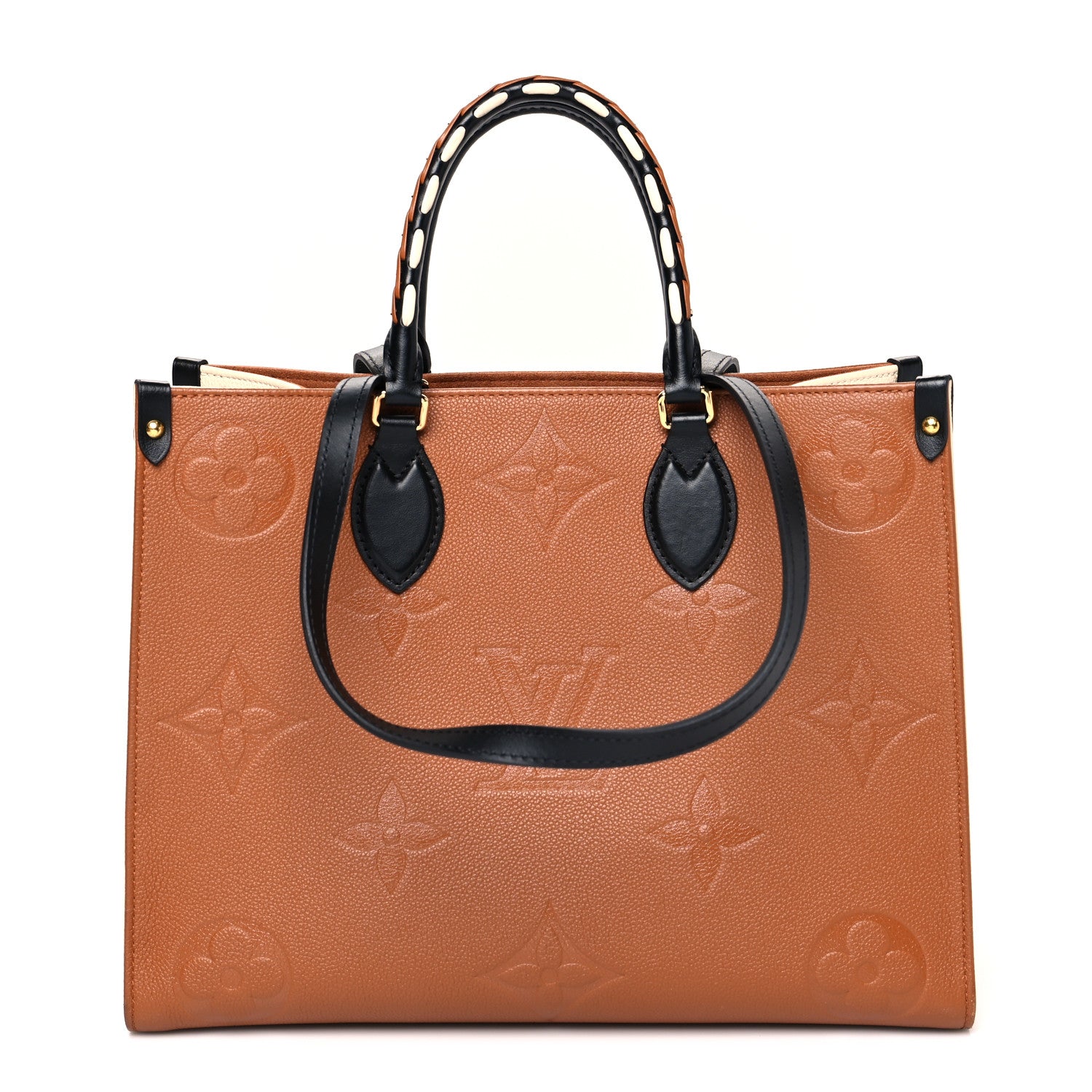 Louis Vuitton Empreinte Monogram Giant Wild At Heart Onthego MM Caramel 1 of 8