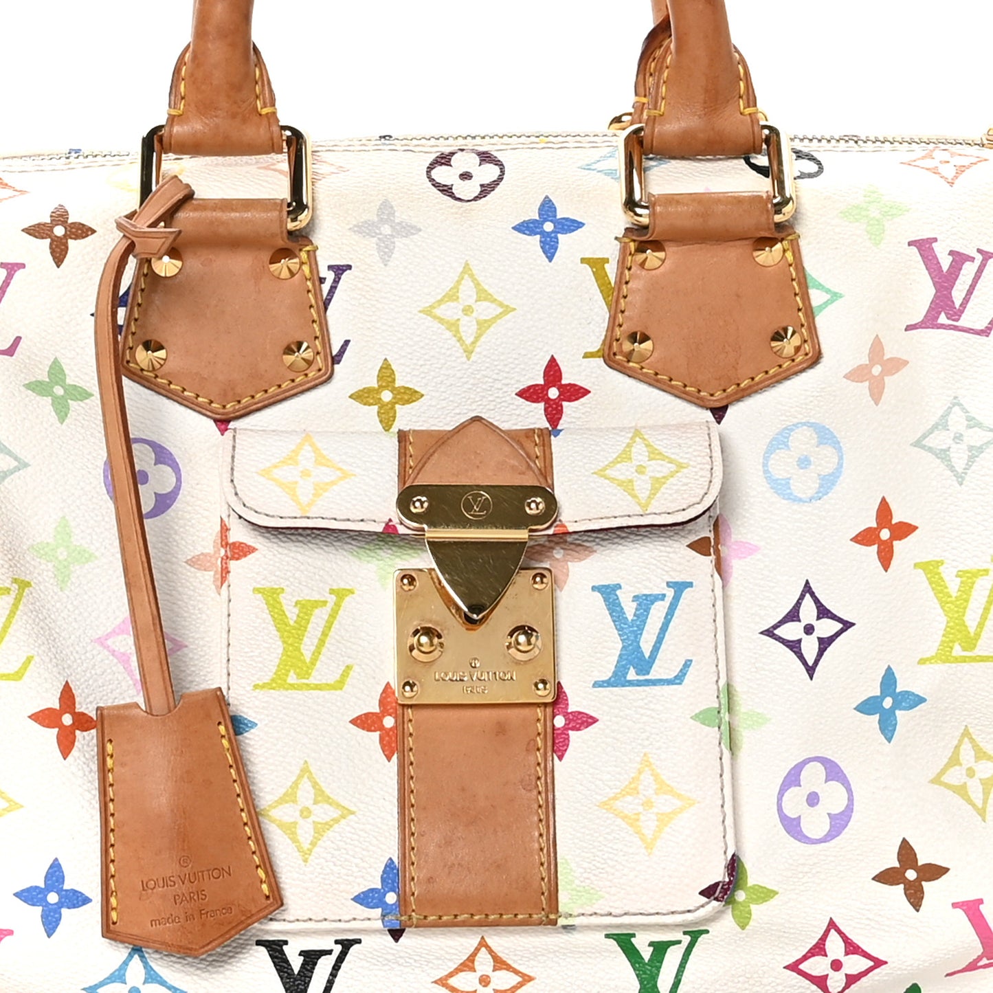 Monogram Multicolor Speedy 30 White