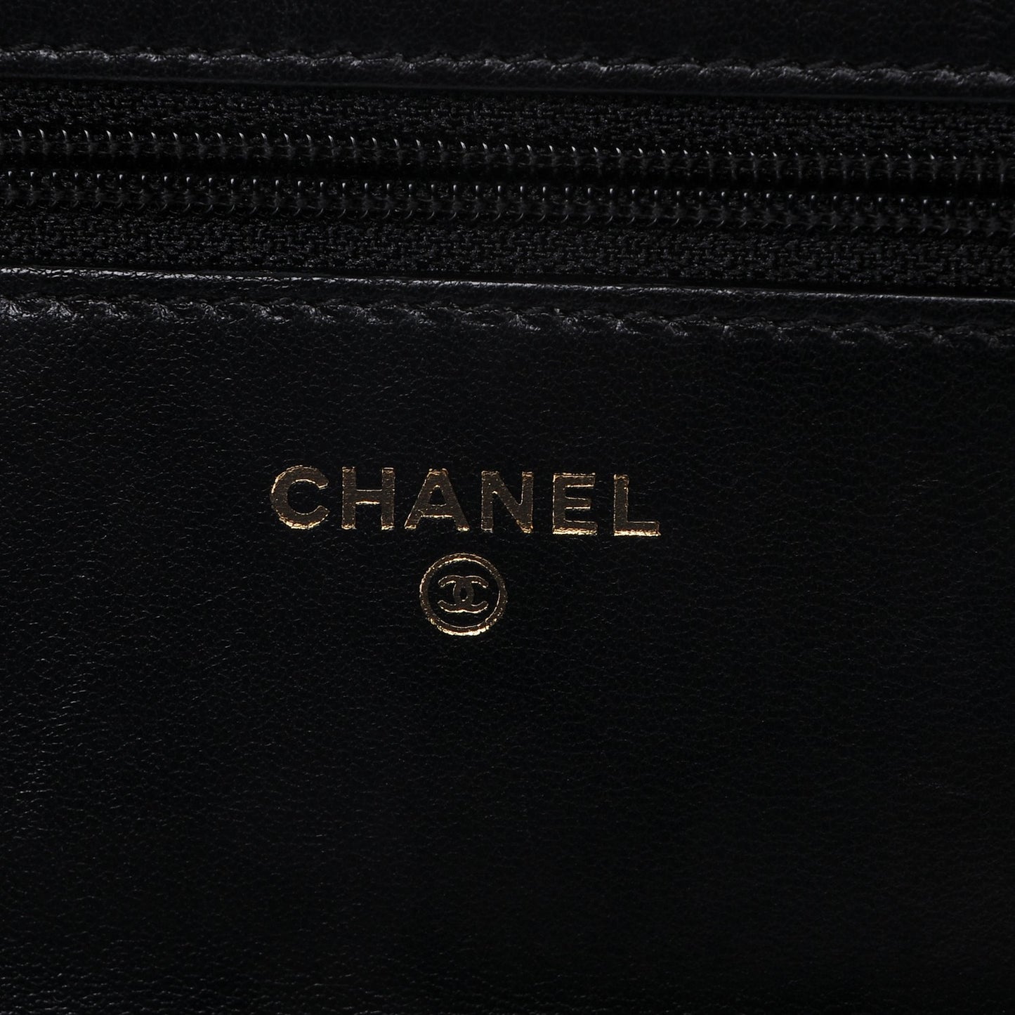 Lambskin Quilted Boy Wallet On Chain WOC Black