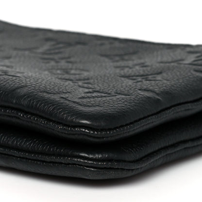 Louis Vuitton Empreinte Double Zip Pochette Black 10 of 12