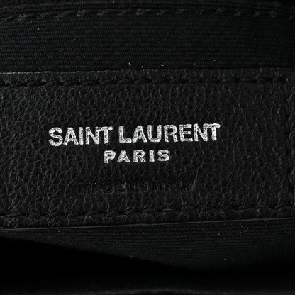 Saint Laurent Lambskin Quilted Small Loulou Puffer Monogram Chain Satchel Black 6 of 10