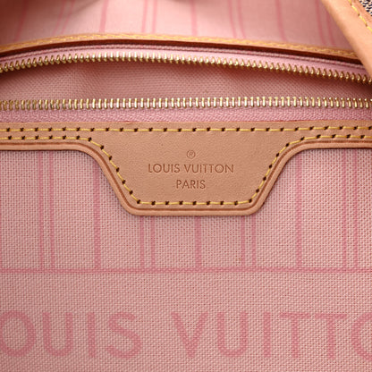 Louis Vuitton Damier Azur Neo Neverfull MM Rose Ballerine 6 of 13