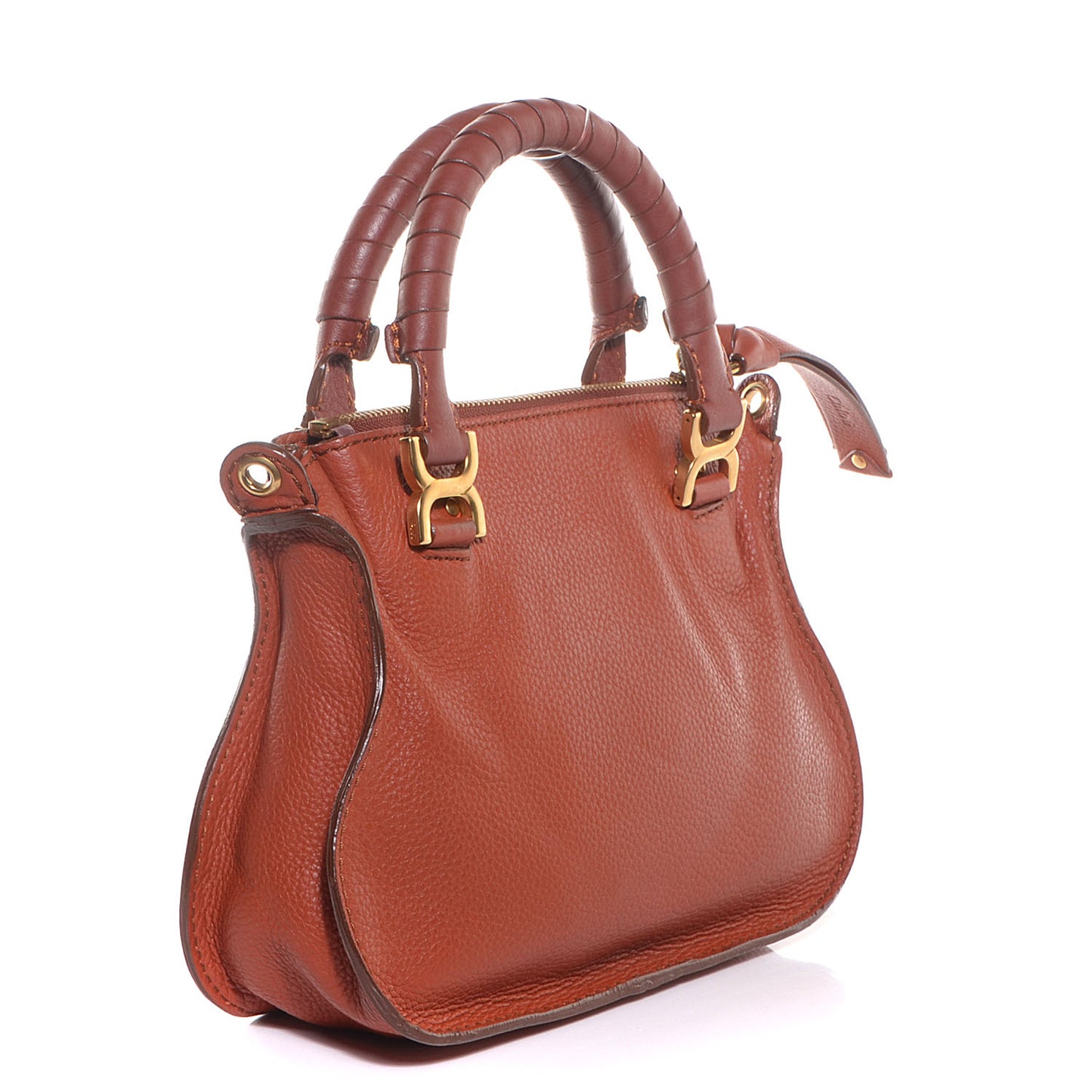 Calfskin Mini Marcie Satchel Tan
