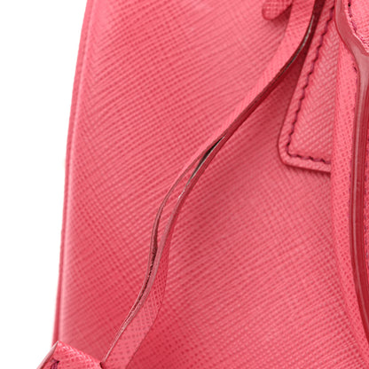 Prada Saffiano Lux Convertible Bowler Peonia 12 of 13