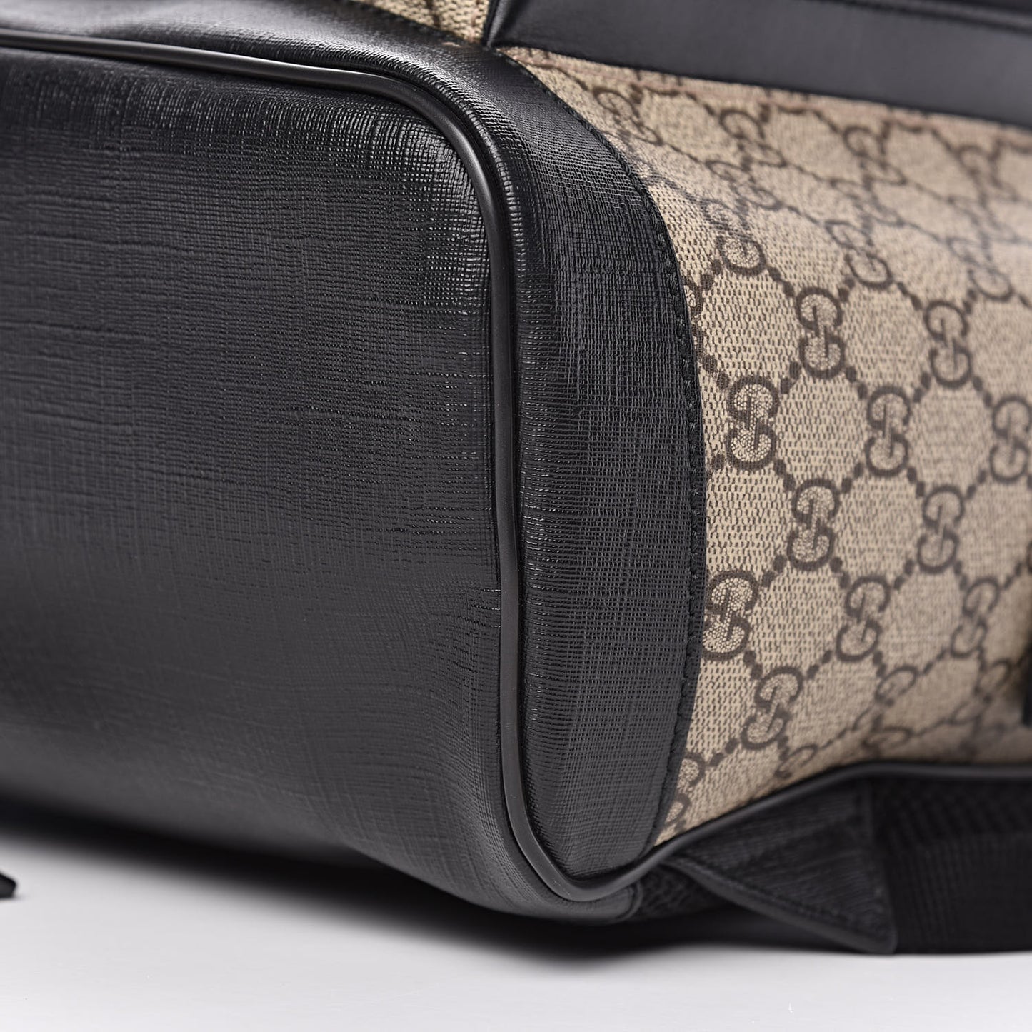GG Supreme Monogram Medium Backpack Black