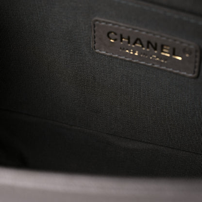 Chanel Caviar Quilted Medium Boy Flap Dark Beige 12 of 14