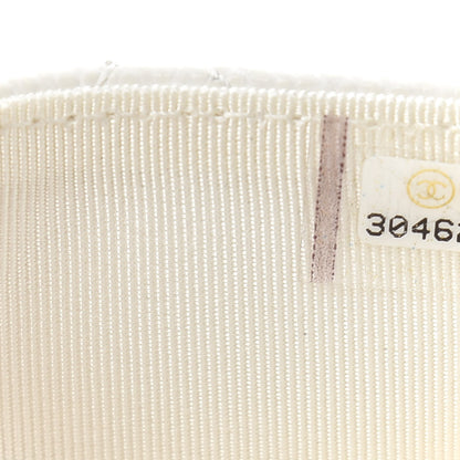 Chanel Caviar Quilted Flap Card Holder Wallet White 8 of 9