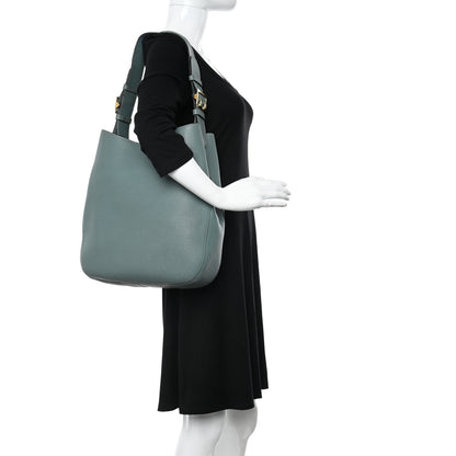 Burberry Grainy Calfskin Small Elmstone Hobo Eucalyptus Green 2 of 18