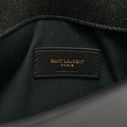 Saint Laurent Grain De Poudre Uptown Pouch Black 6 of 7