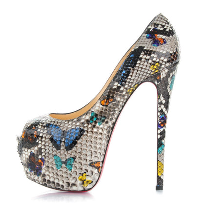 Christian Louboutin Python Butterfly Print Highness 160 Pumps 39 Multicolor 1 of 7