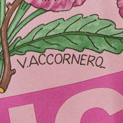 Gucci Silk Twill Viole Square Scarf Roseate Pink 5 of 6