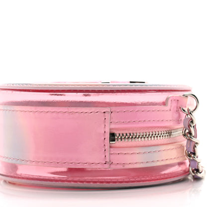 Chanel PVC Lambskin Filigree Round Clutch With Chain Pink 10 of 13