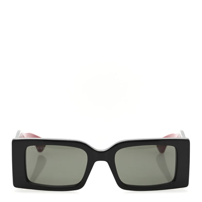 Gucci Acetate Web Frame Rectangle Sunglasses GG1860S Black Multicolor 2 of 8