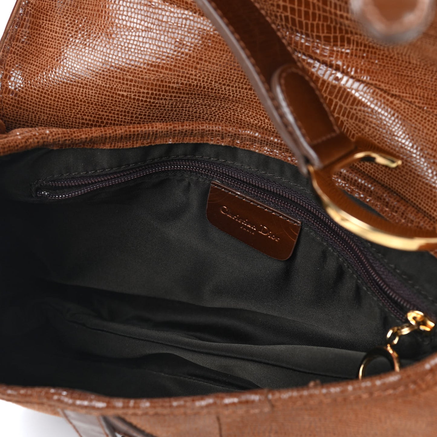 Lizard Saddle Bag Brown