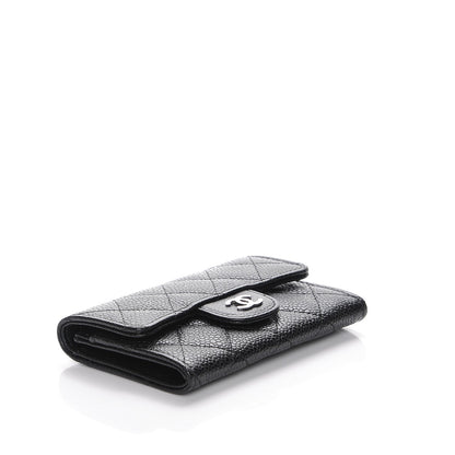 Chanel Caviar Quilted Flap Card Holder Black 4 of 8