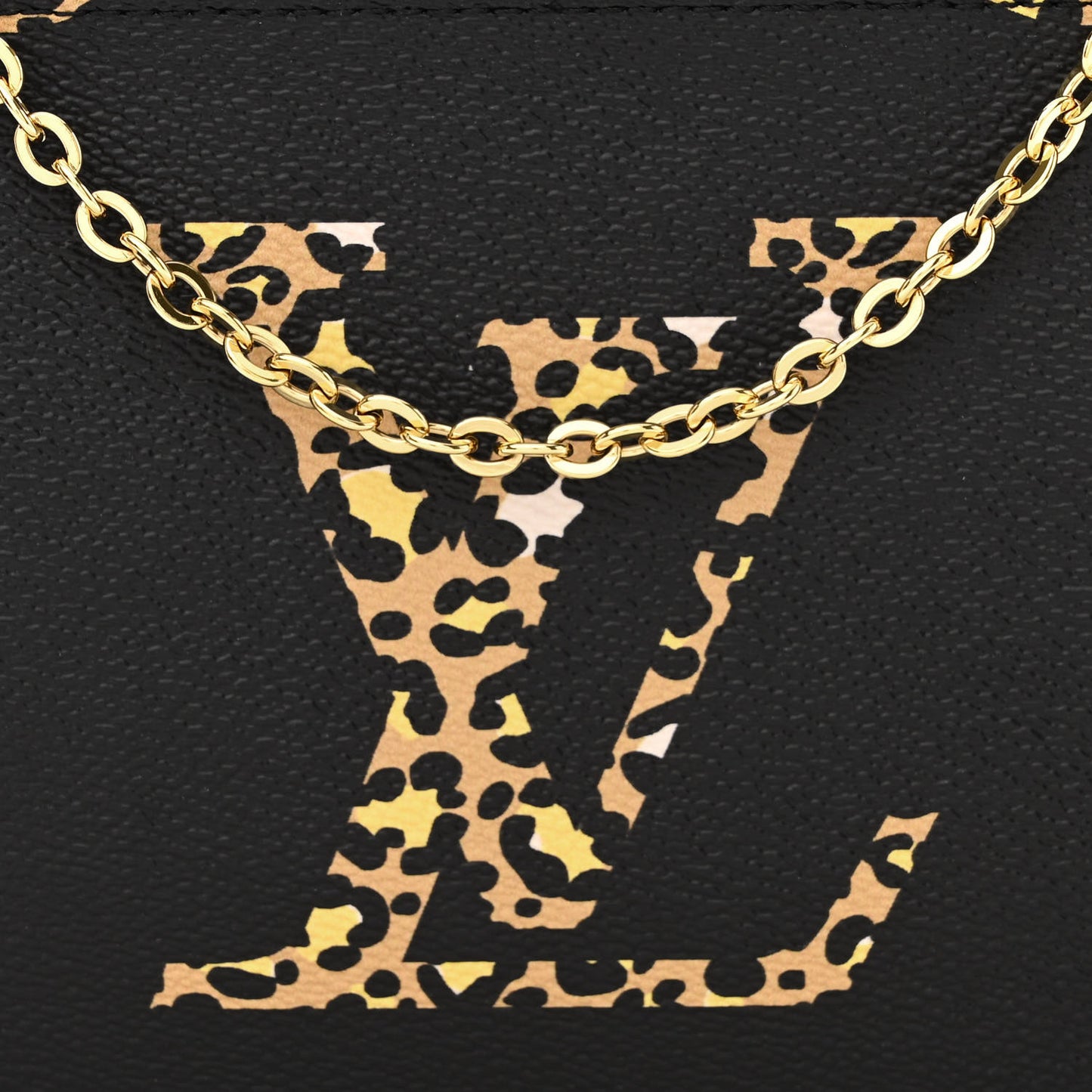 Monogram Giant Jungle Pochette Double Zip Black
