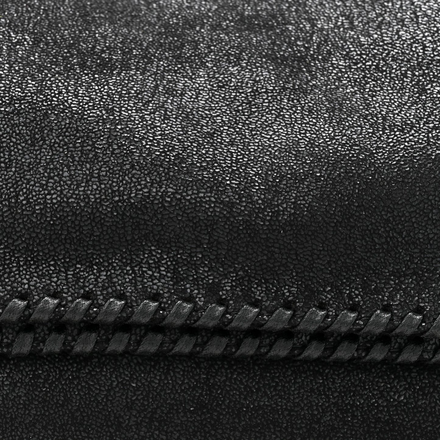 Shaggy Deer Small Falabella Fold Over Tote Black