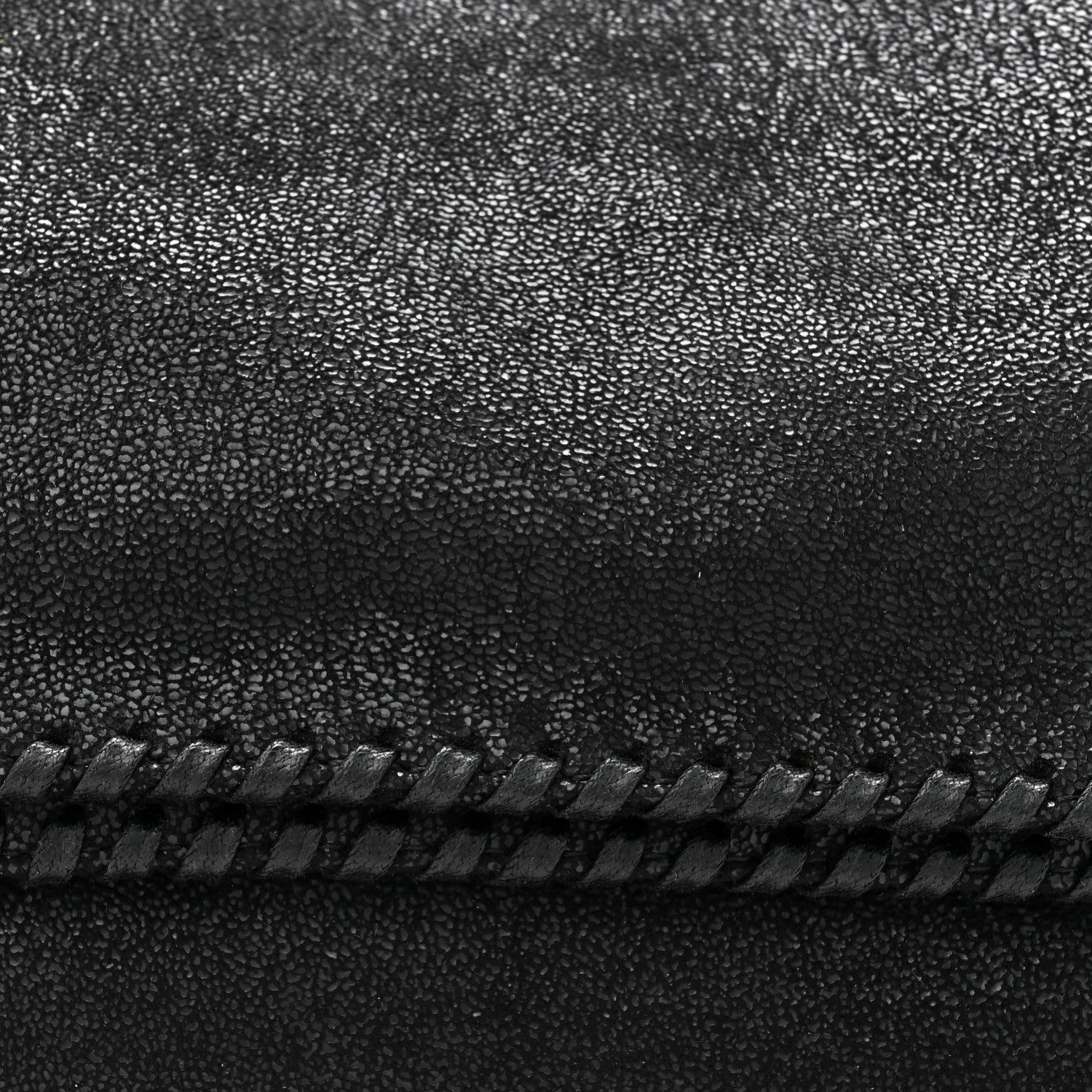 Stella McCartney Shaggy Deer Small Falabella Fold Over Tote Black 7 of 9