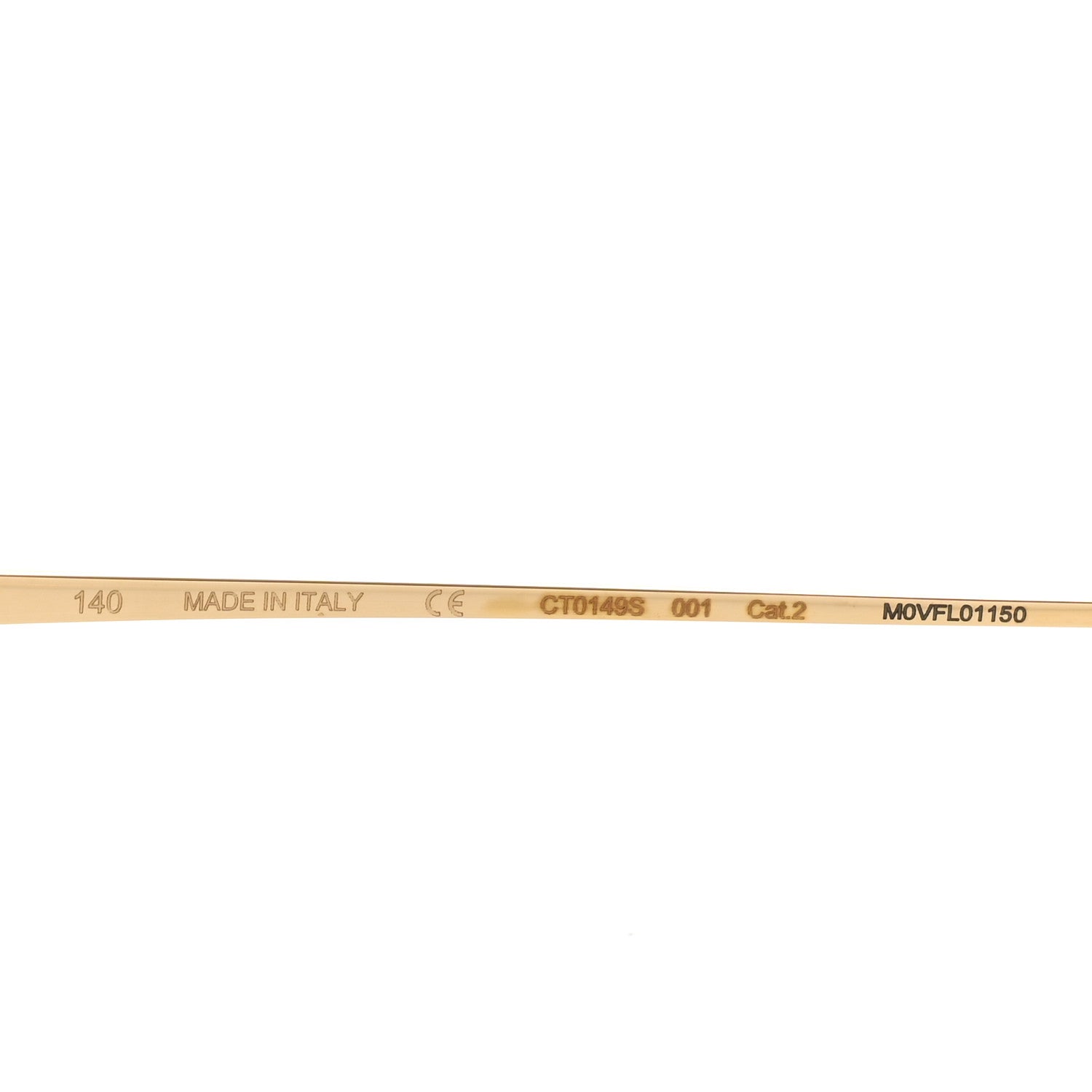 Cartier Panthere De Cartier Round Sunglasses CT0149S Gold 5 of 8
