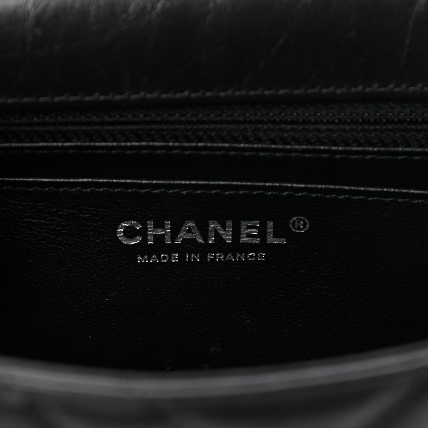 Chanel Aged Calfskin Chevron Quilted 2.55 Reissue Mini Flap So Black 6 of 12