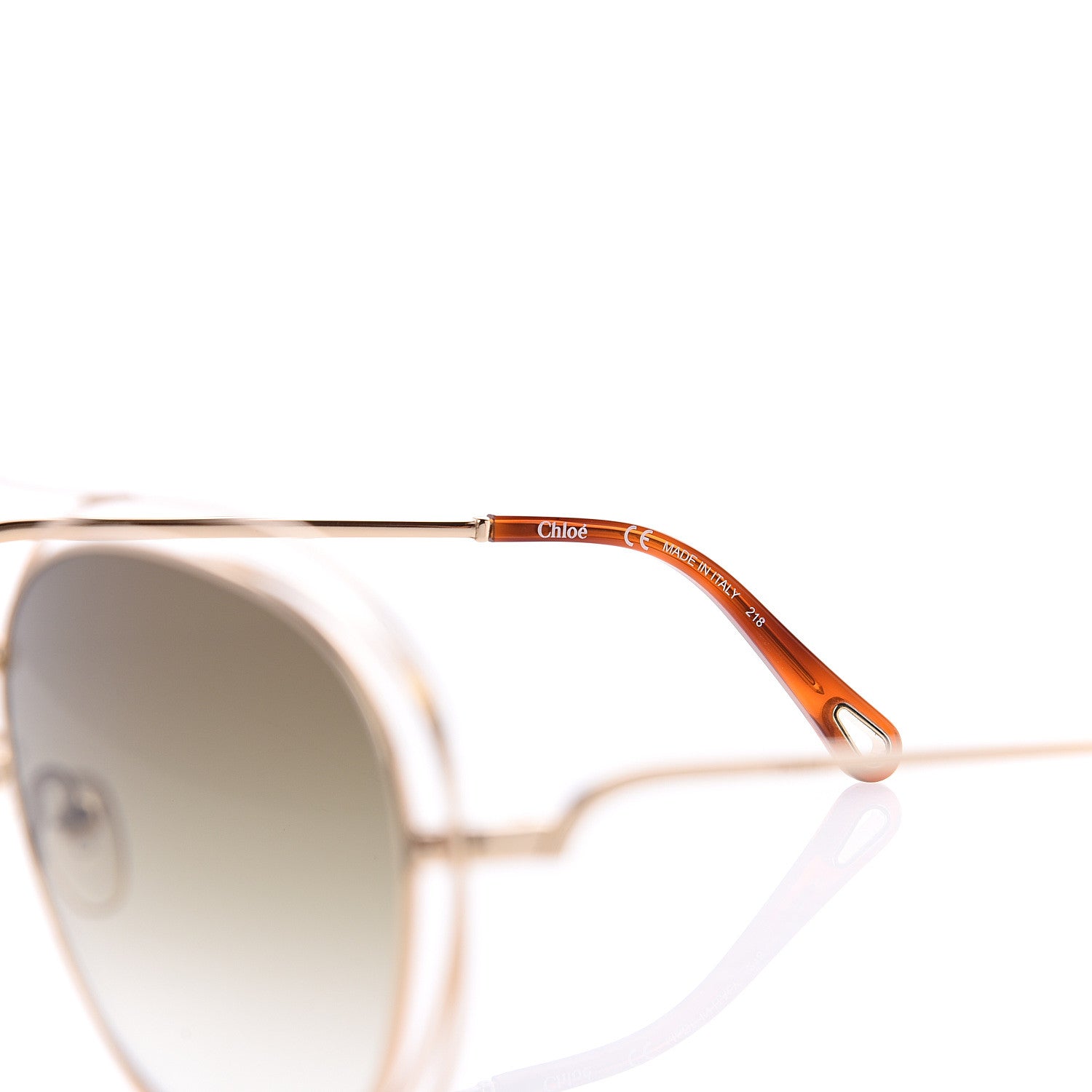 Chloe Carlina Round Sunglasses CE134S Gold 6 of 8
