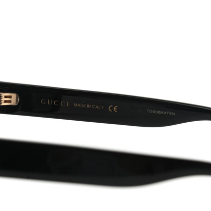 Gucci Acetate Square Frame Sunglasses GG0036S Black 6 of 8