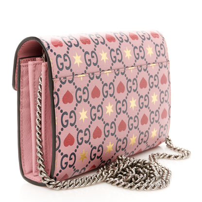 Gucci Calfskin Valentine's Day Exclusive Mini Dionysus Chain Wallet 3 of 10