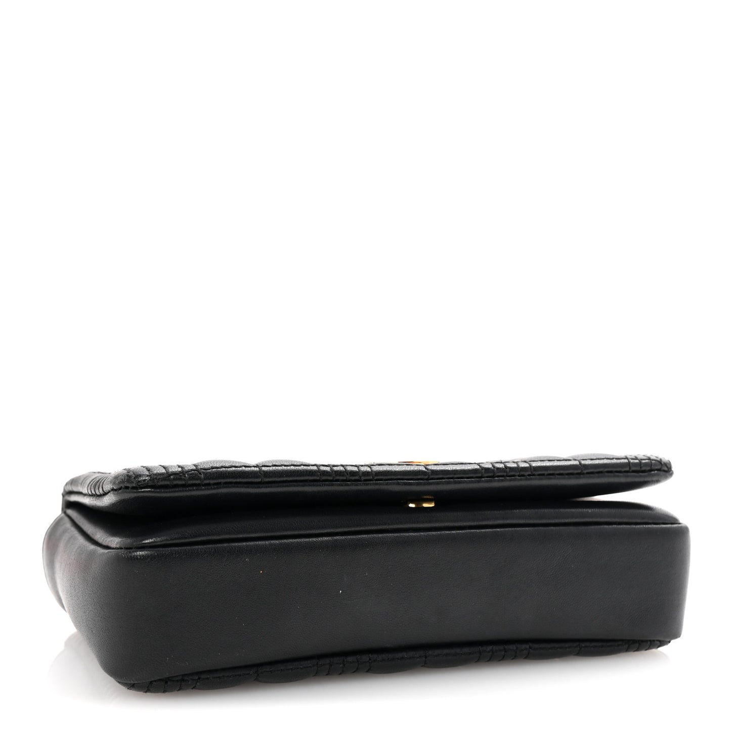 Lambskin Quilted Mini Lola Bag Black