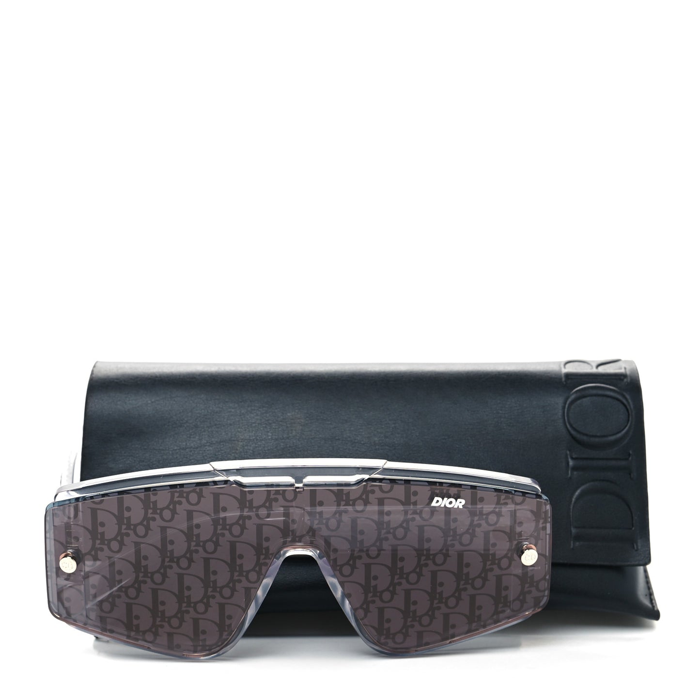 Acetate Diorxtrem MU Oblique Mask Sunglasses Crystal