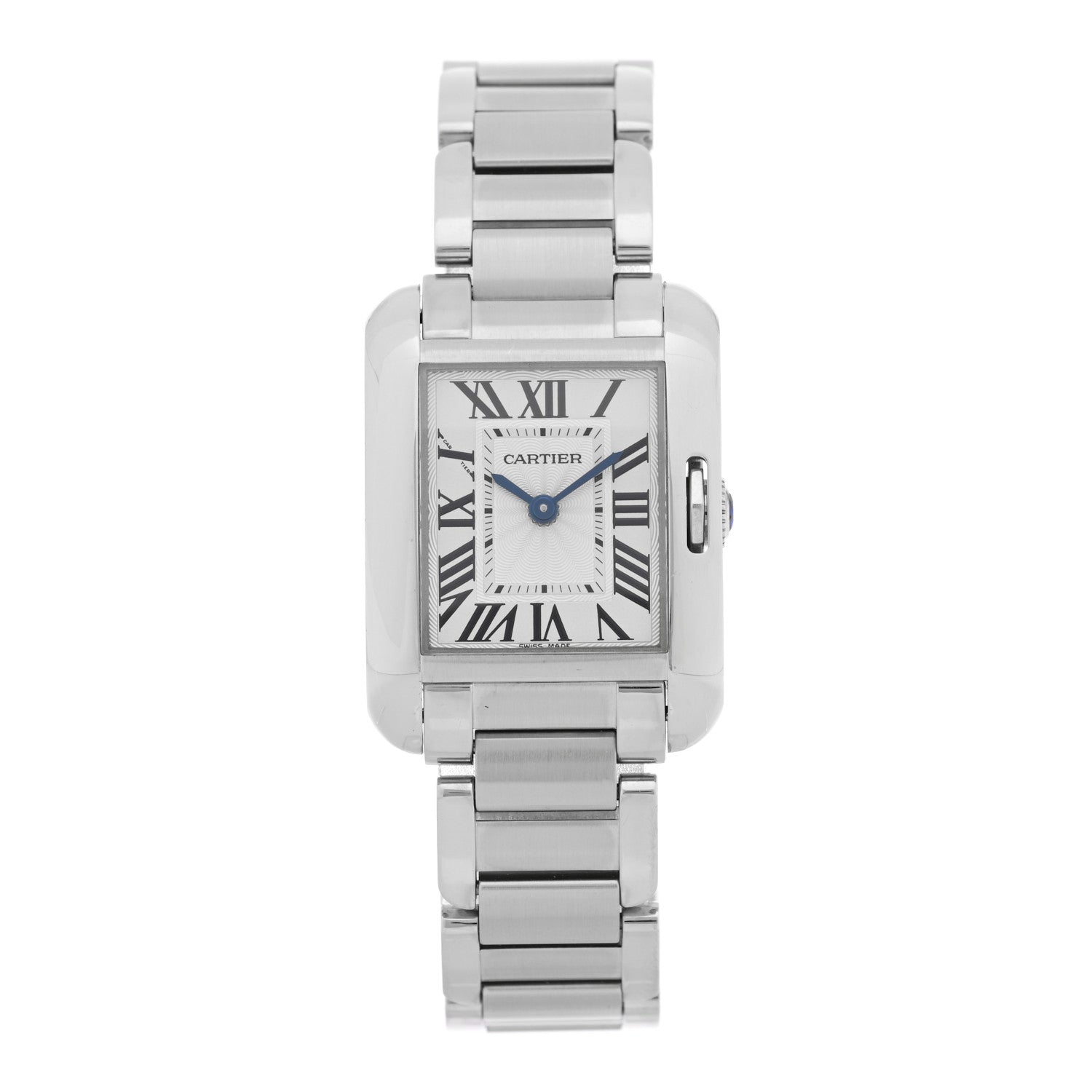 Cartier Stainless Steel 23mm Tank Anglaise Quartz Watch 1 of 4