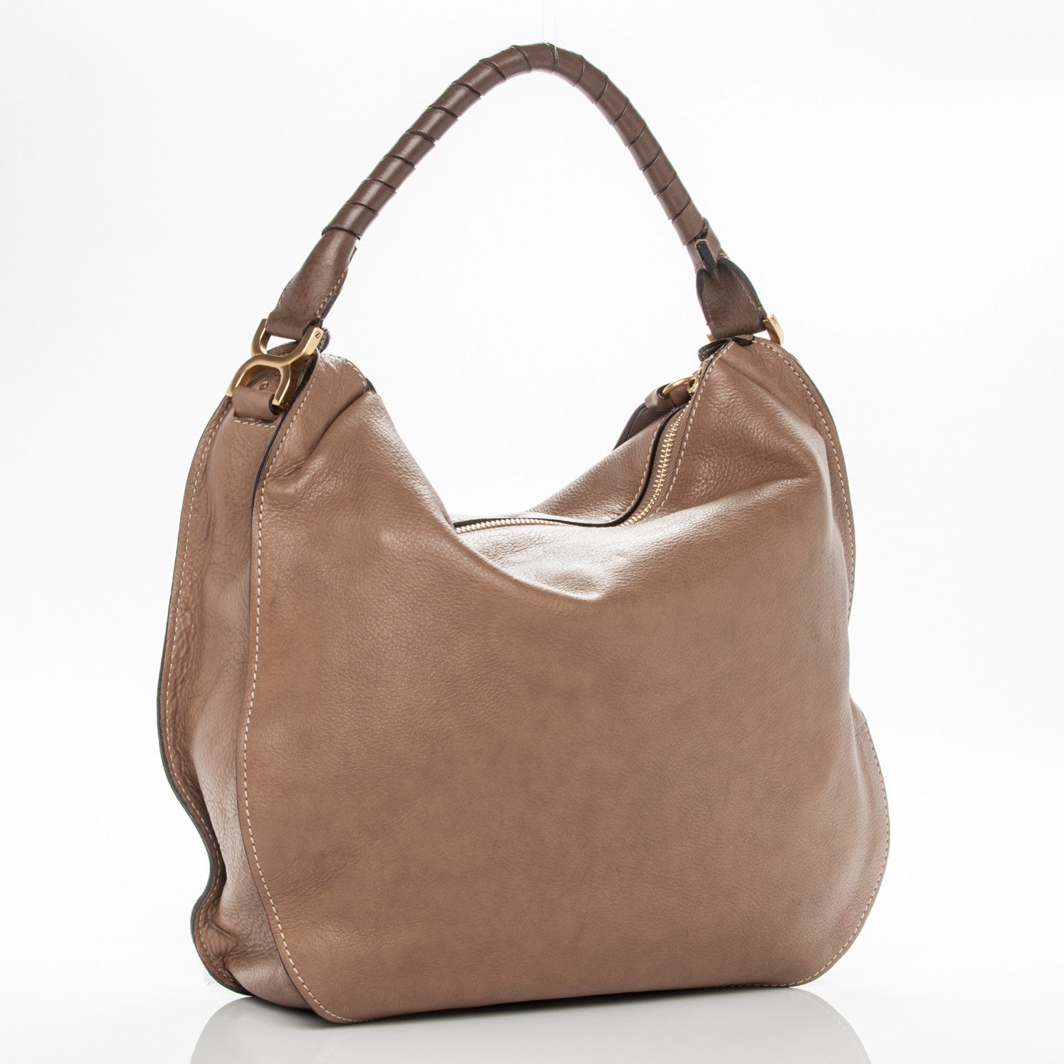 Chloe Calfskin Large Marcie Hobo Nut 3 of 7