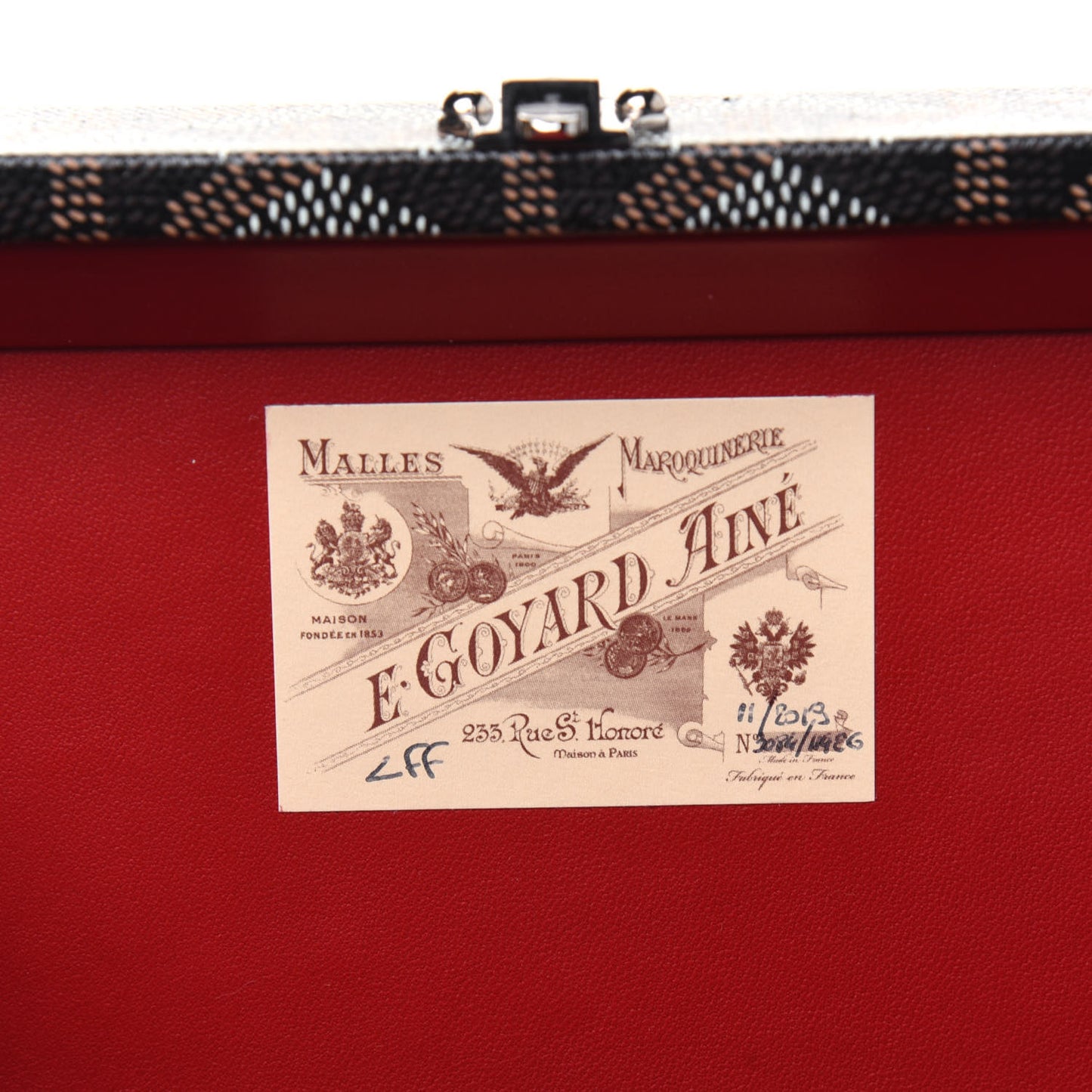 Goyardine Minaudiere Trunk Bag Black