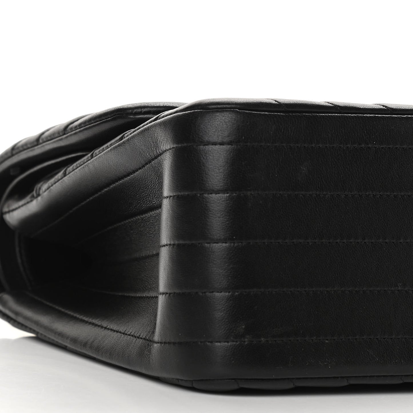 Lambskin Chevron Quilted Jumbo Double Flap So Black