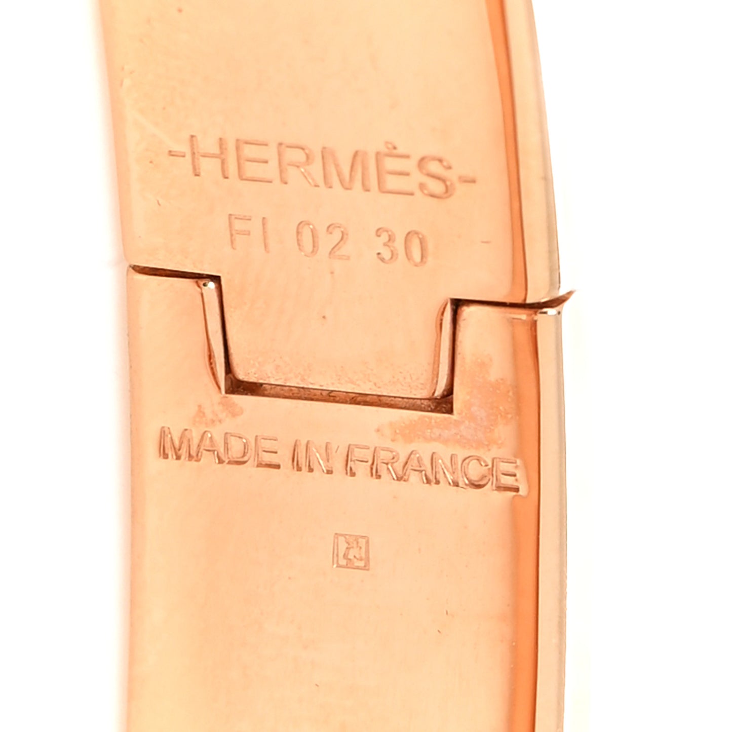 Enamel Narrow Clic Clac H Bracelet GM Rose Dragee