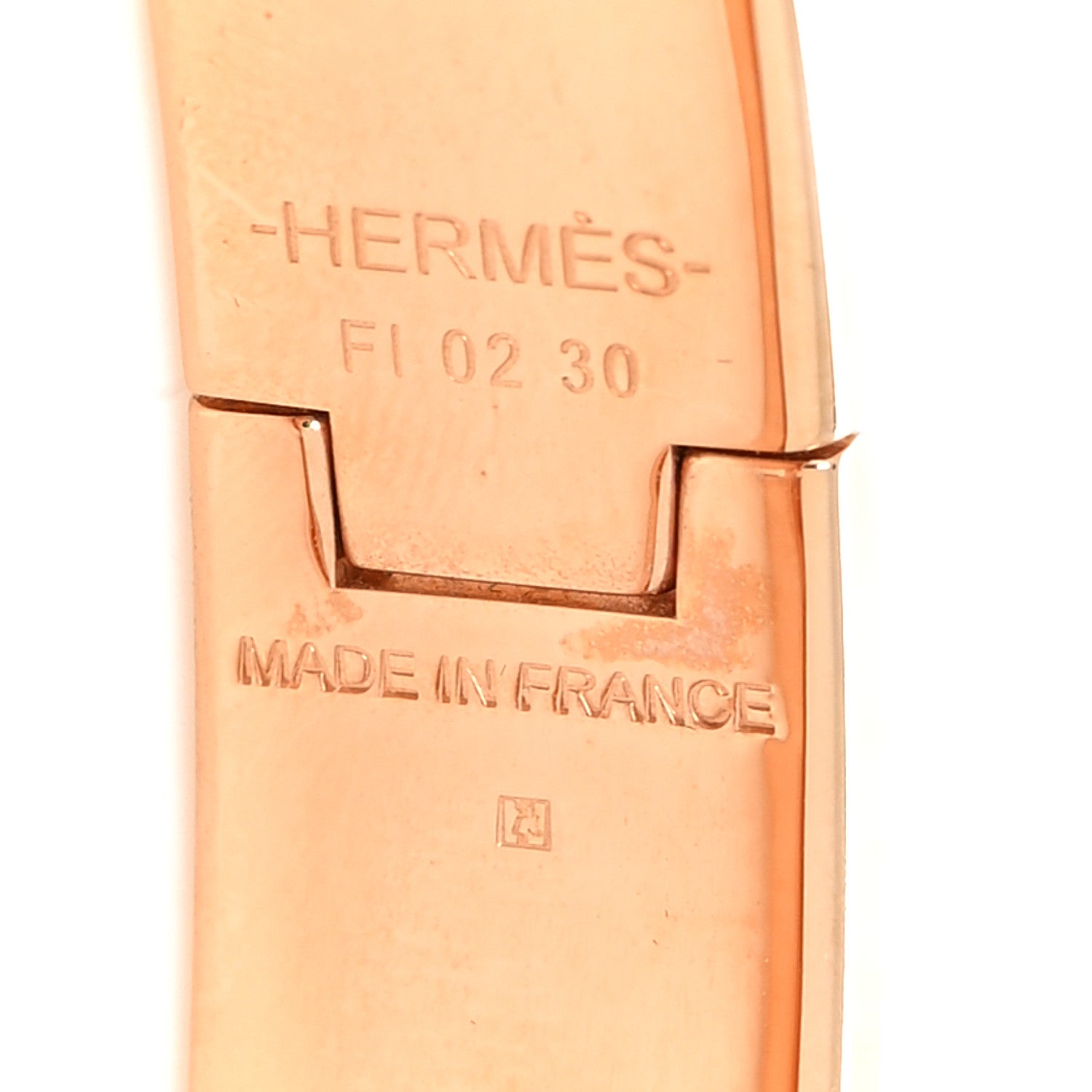 Hermes Enamel Narrow Clic Clac H Bracelet GM Rose Dragee 5 of 5